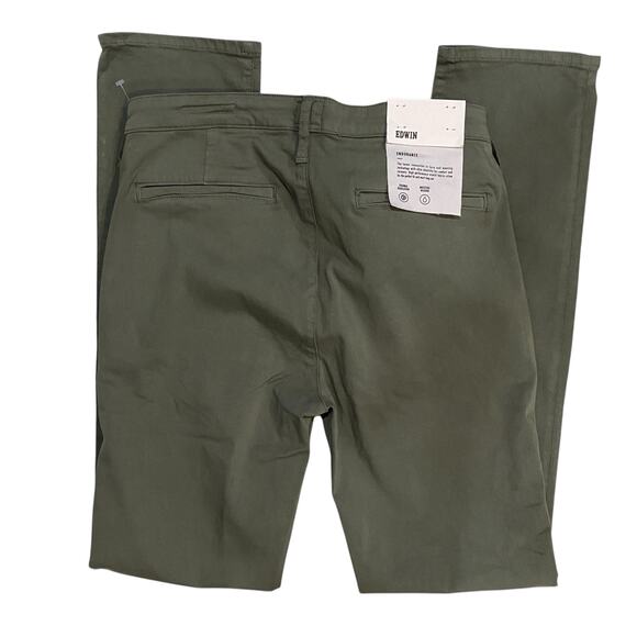 Edwin Fern Mason Slim Chino  Mid Rise Cotton Blend Pants Size 32 - Picture 6 of 12